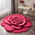 Floral-pattern floor mat – plush or diatomite, non-slip