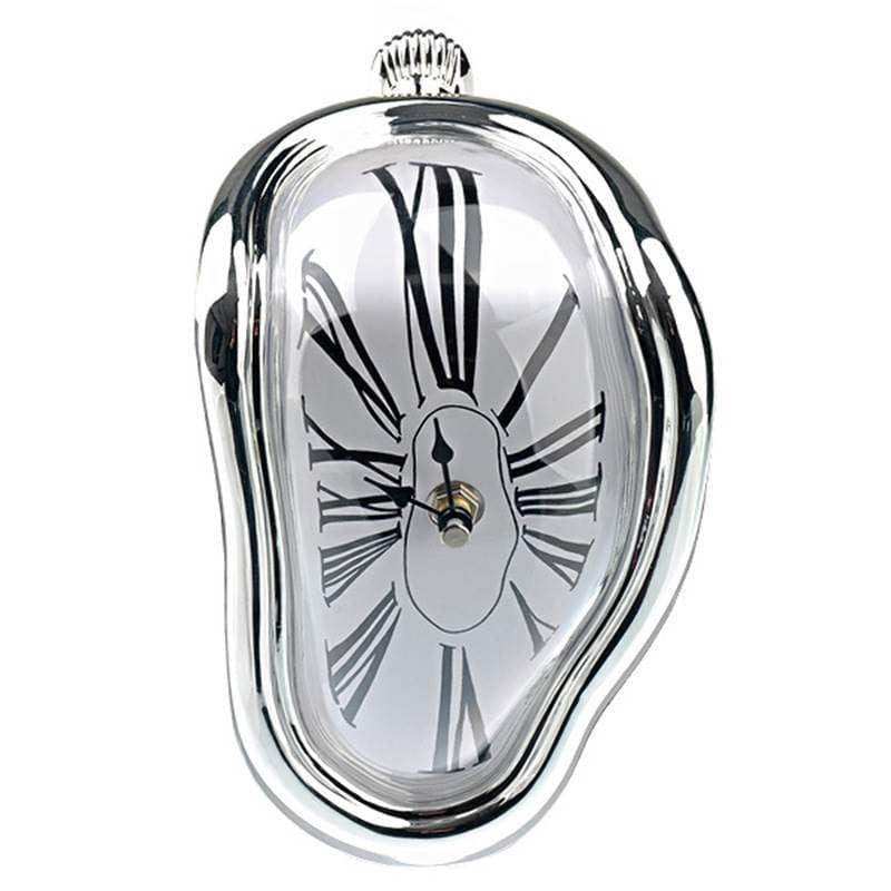 Melting wall clock - silent quartz movement and sculptural design