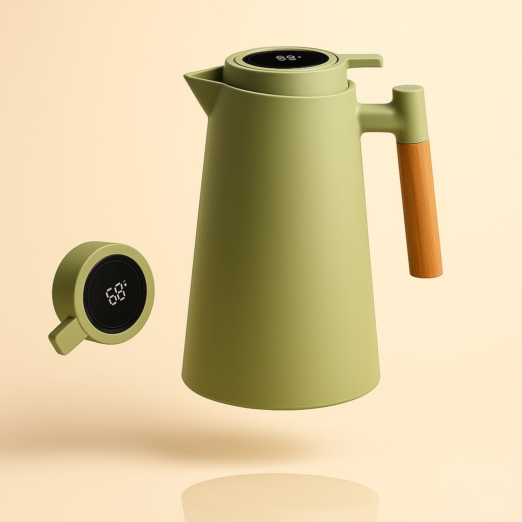 Thermoskanne 1 L – Digitale Temperaturanzeige & Vakuumisolierung product image 8