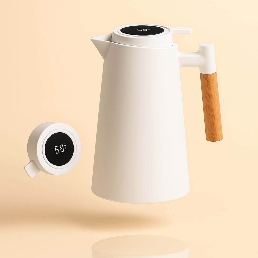 Thermoskanne 1 L – Digitale Temperaturanzeige & Vakuumisolierung product image 7