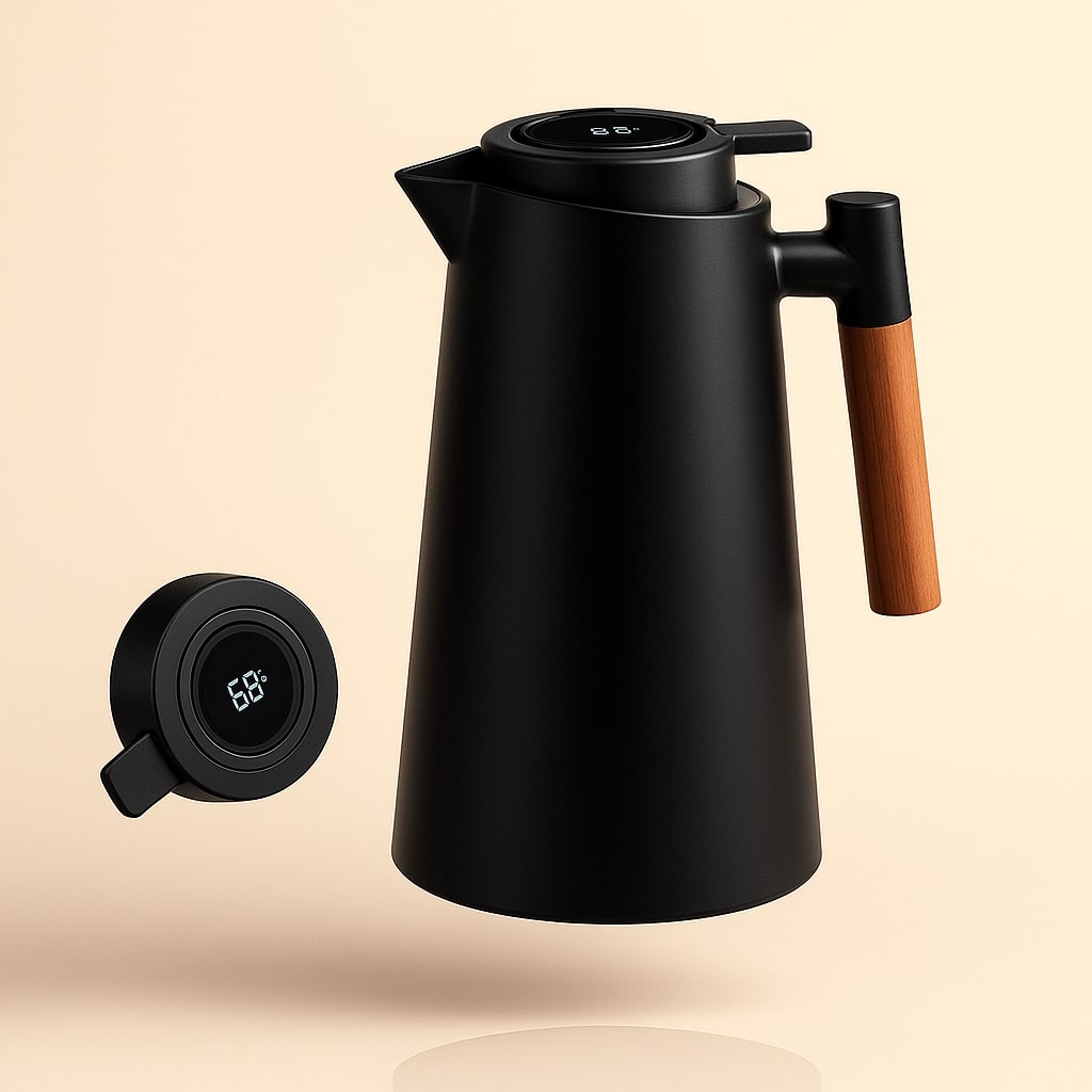 Thermoskanne 1 L – Digitale Temperaturanzeige & Vakuumisolierung product image 6