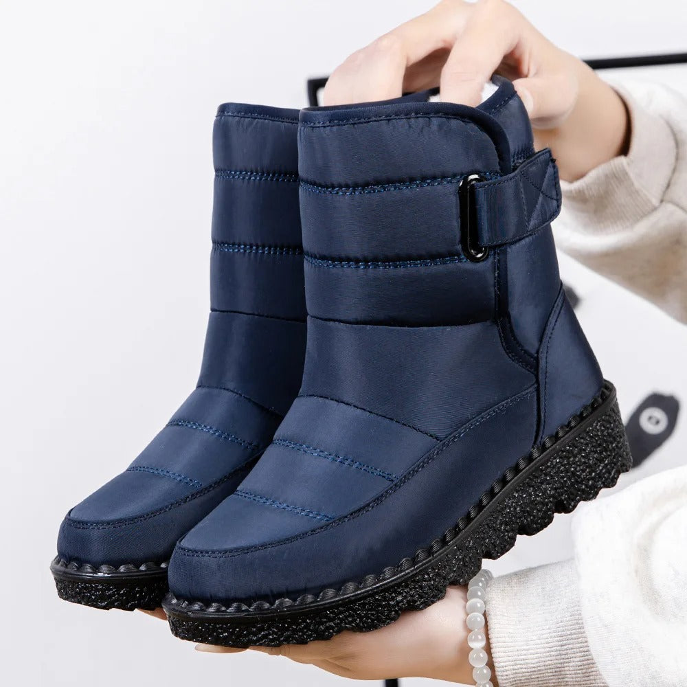 Damen Winterstiefel Wasserdicht mit Warmfutter und Antirutschsohle
