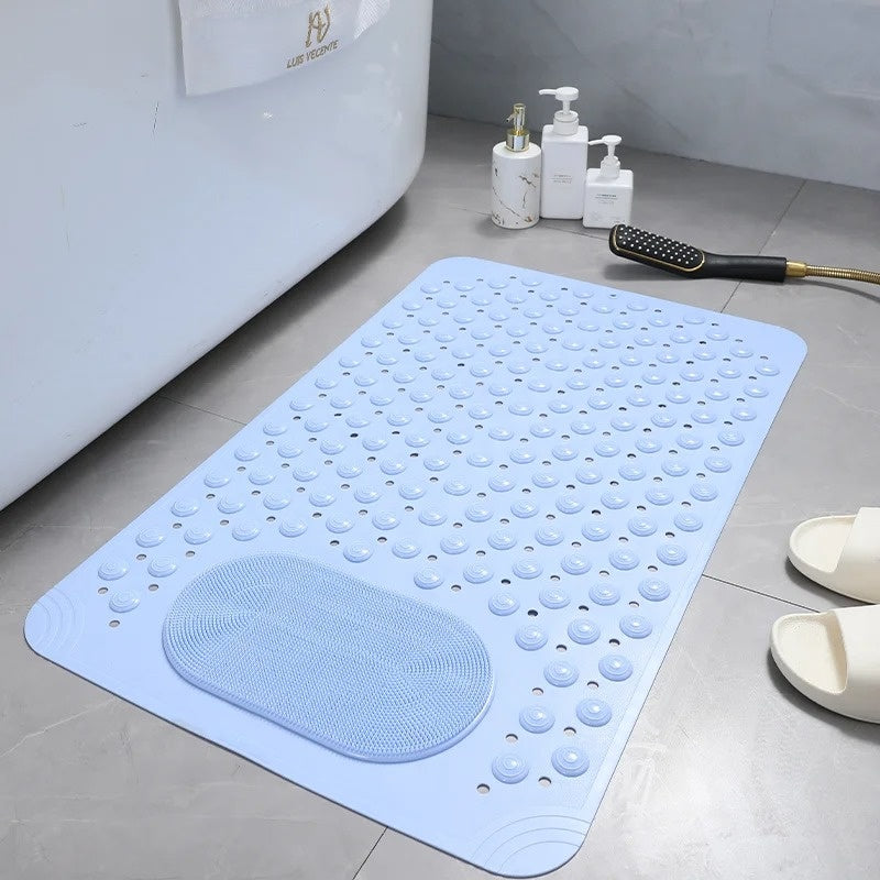 Rutschfeste Duschmatte mit Fußbürste – sicher und hygienisch