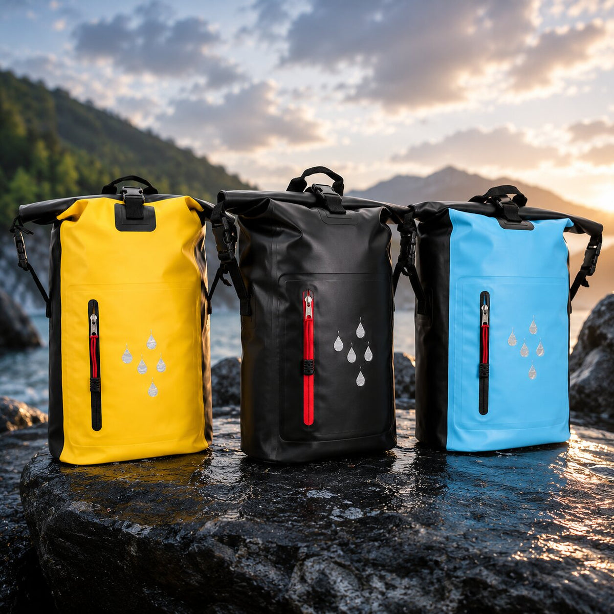 Water-repellent outdoor backpack for travel and everyday use
