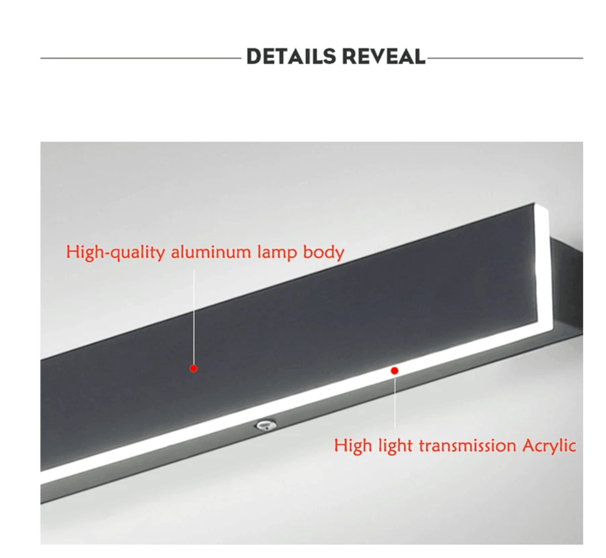 Vertical LED Outdoor Wall Light - Weatherproof and Modern