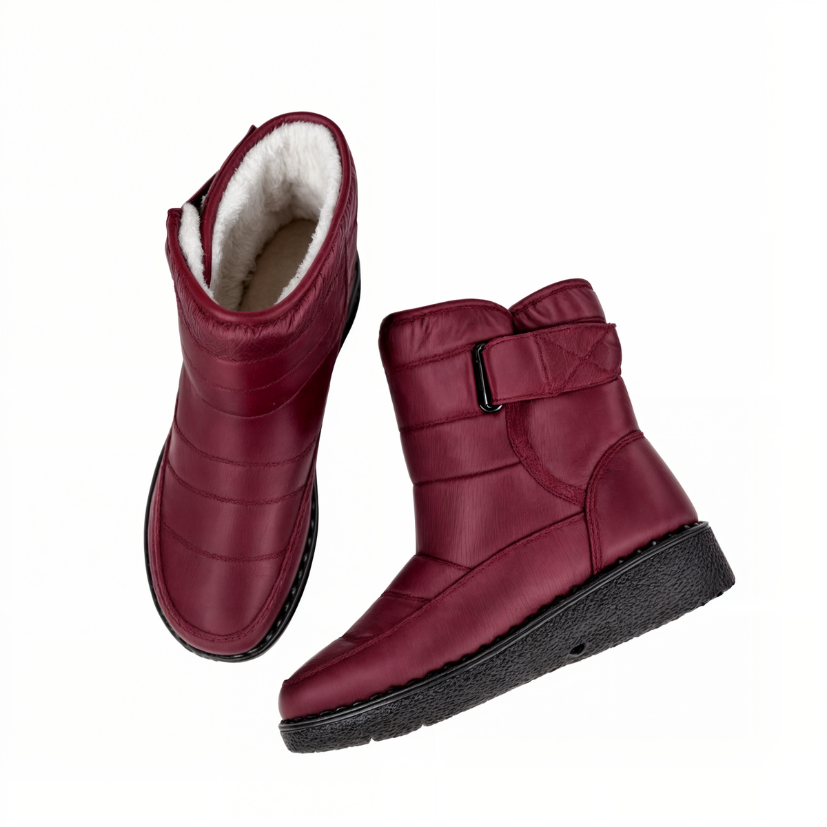 Damen Winterstiefel Wasserdicht mit Warmfutter und Antirutschsohle
