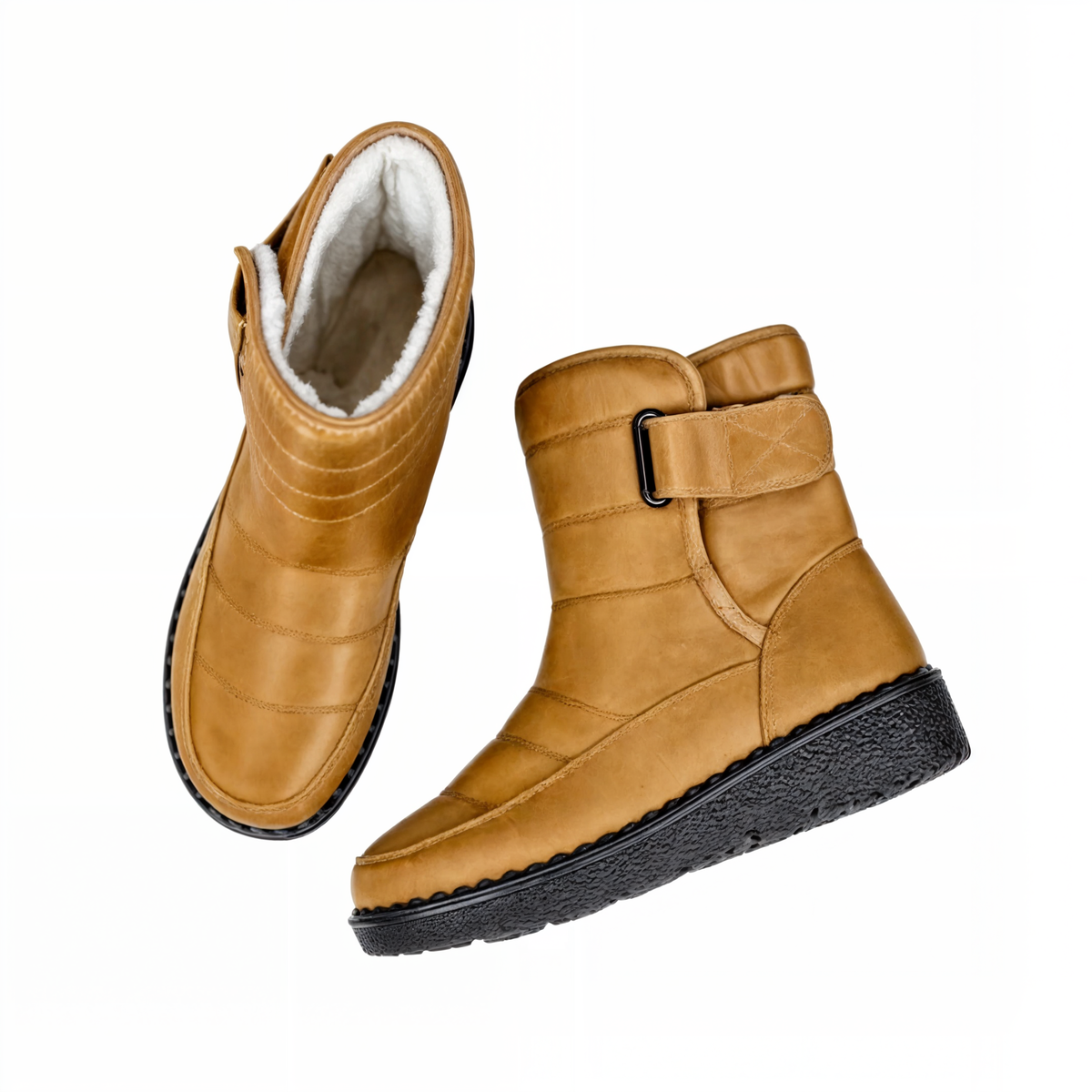 Damen Winterstiefel Wasserdicht mit Warmfutter und Antirutschsohle