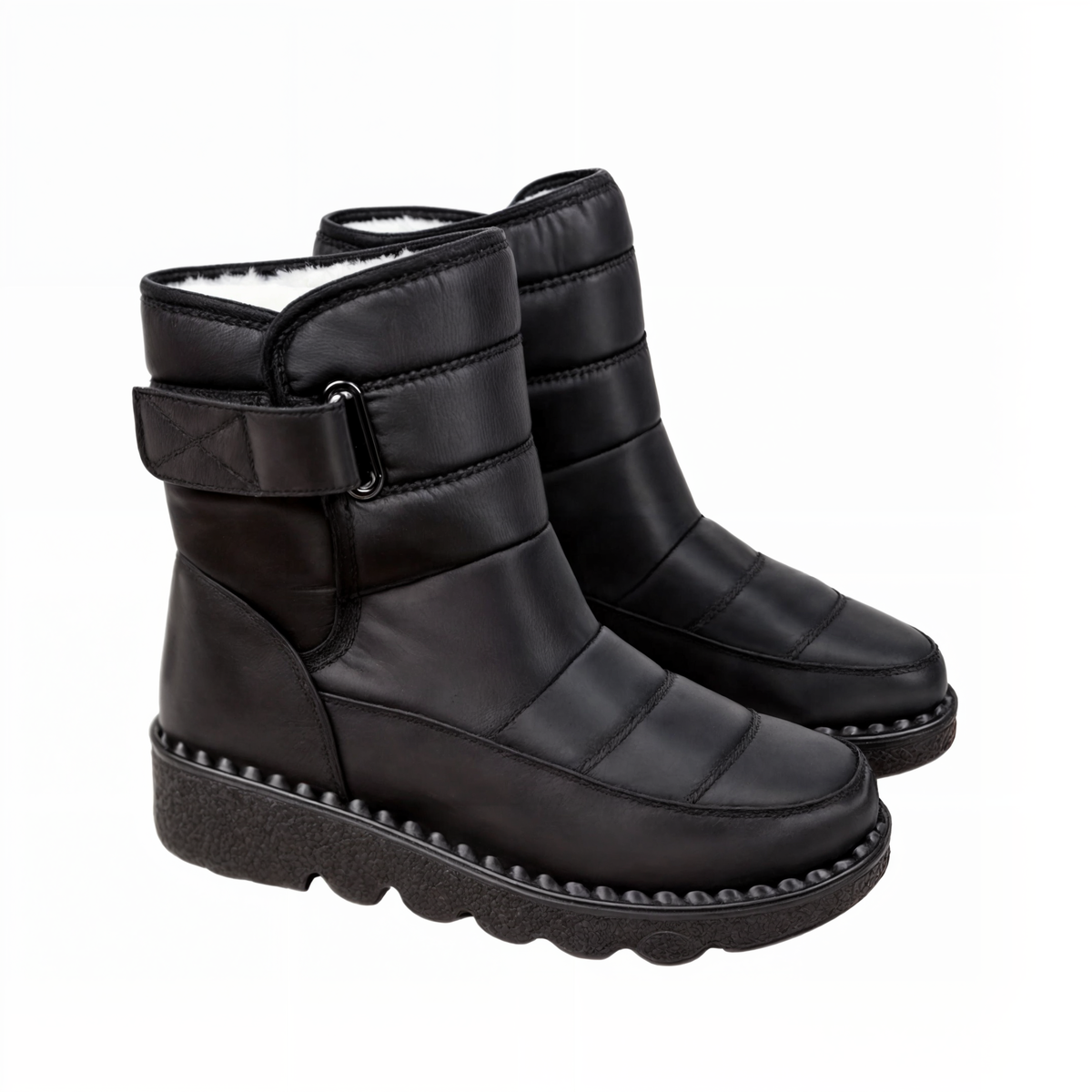 Damen Winterstiefel Wasserdicht mit Warmfutter und Antirutschsohle